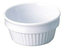 白スーパーレンジ 10cmスフレ (強化セラミック)10.4x4.9cm 250cc オーブン可 レンジ可 食洗機可丈夫な強化磁器製シンプルなデザイン 無駄のない使いやすい形日本製 業務用食器
