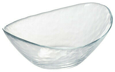 25cm oasis ピジョン 楕円ボール 大25x19.3x9.5cm 1160cc トルコ製 ガラスボウル冷麺 サラダボウル 冷製パスタ 冷や麦 そうめん 大きめ変形盛鉢 ガラス鉢 深鉢