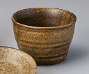 茶唐津 150cc 平形そば猪口 8.3x5.5cm 150cc 日本製 そば懐石用品 そば千代口 つゆ入れ小鉢 煮物碗 小附け 先出