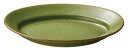窯変グリーン 29cm スパイスカレープラター 28.8x20.3x4.2cm 日本製窯変のニュアンスが美しい深口カレープレート 楕円皿