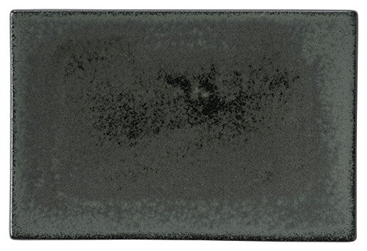 Rakuten - 錆浅葱 16cm 長角 串皿15.8x10.9x1.8cm　窯変釉 表情のある肌感 やきとり 焼き魚 串揚げ の四角皿　日本製