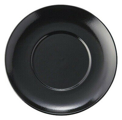 Metallic - 黒釉中華 どんぶり用 21cm受け皿 21.2x2.5cm 内径11cmラーメン丼の受皿に 日本製業務用食器