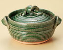 信楽焼 ごはん鍋 緑釉 3合炊 炊飯土鍋 22.5x21x14cm 日本製 信楽焼伝統の日本美 重厚で高級感のある炊飯鍋毎日炊ける 簡単 シンプル 手間なしおいしいごはん遠赤効果でふっくら もっちり 土鍋ごはん