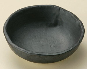 Mino Ware - いぶし黒タタラ 11cm 玉割 小鉢　11.4x3.5cm　日本製
