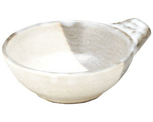13cm 京粉引 呑水小鉢 日本製 鍋用手付き小鉢