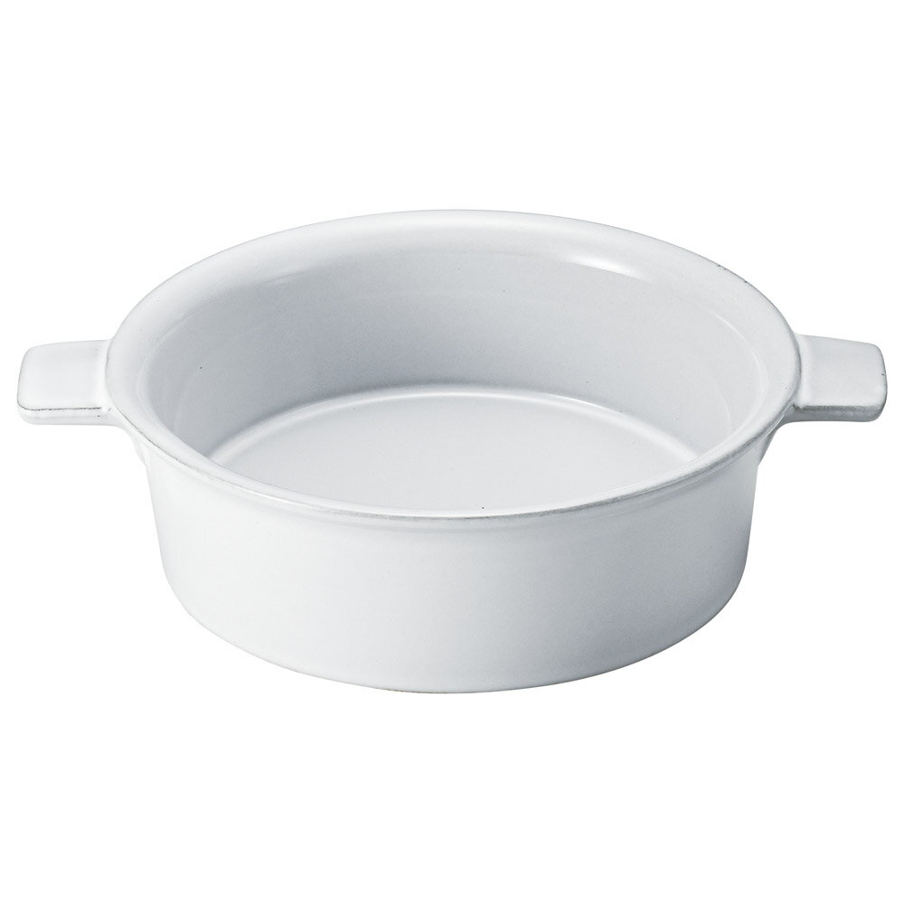 ジンジャー 15cm 手付 丸グラタン 白 18.8x14.8x5cm 500cc　日本製