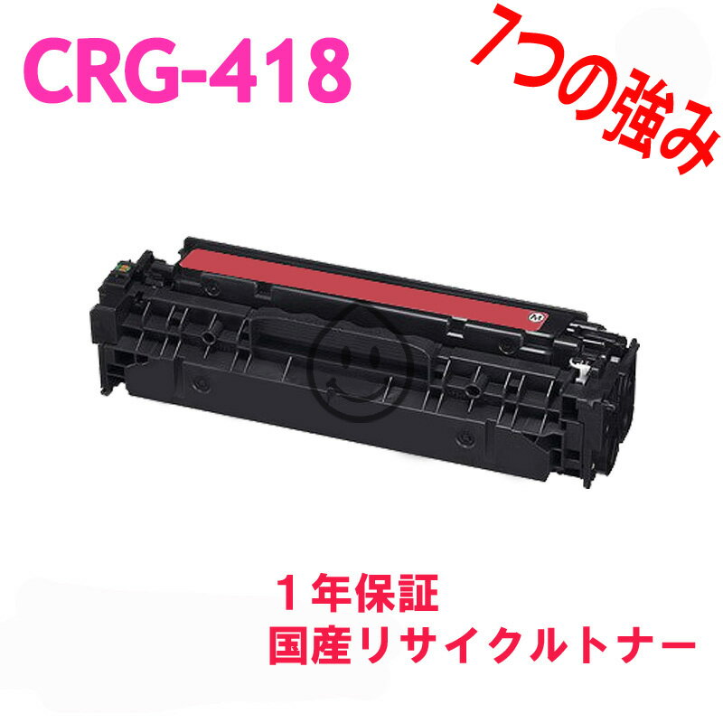 CANON CRG-418 マゼンタ リサイクルトナ