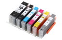 キヤノン(CANON)用互換インクカートリッジ BCI-371XL+370XLシリーズ BCI-371XL+370XL/6MP 6色セット ICチップ付/残量表...