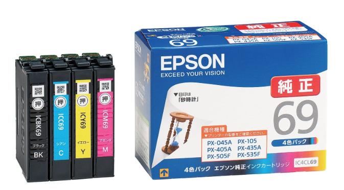 【純正】EPSON(エプソン) IC4CL69 4色パ