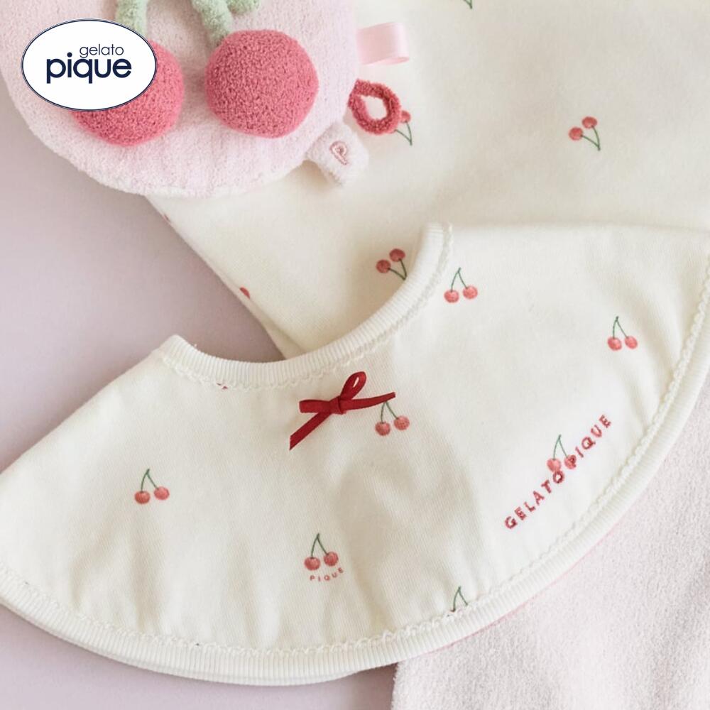 【正規販売店】ジェラートピケ gelato pique フルーツ柄スタイ サクランボ バナナ PBGG252488 出産祝い 男の子 女の子 ギフト プレゼント kids baby ジェラピケ ジェラート ピケ正規品