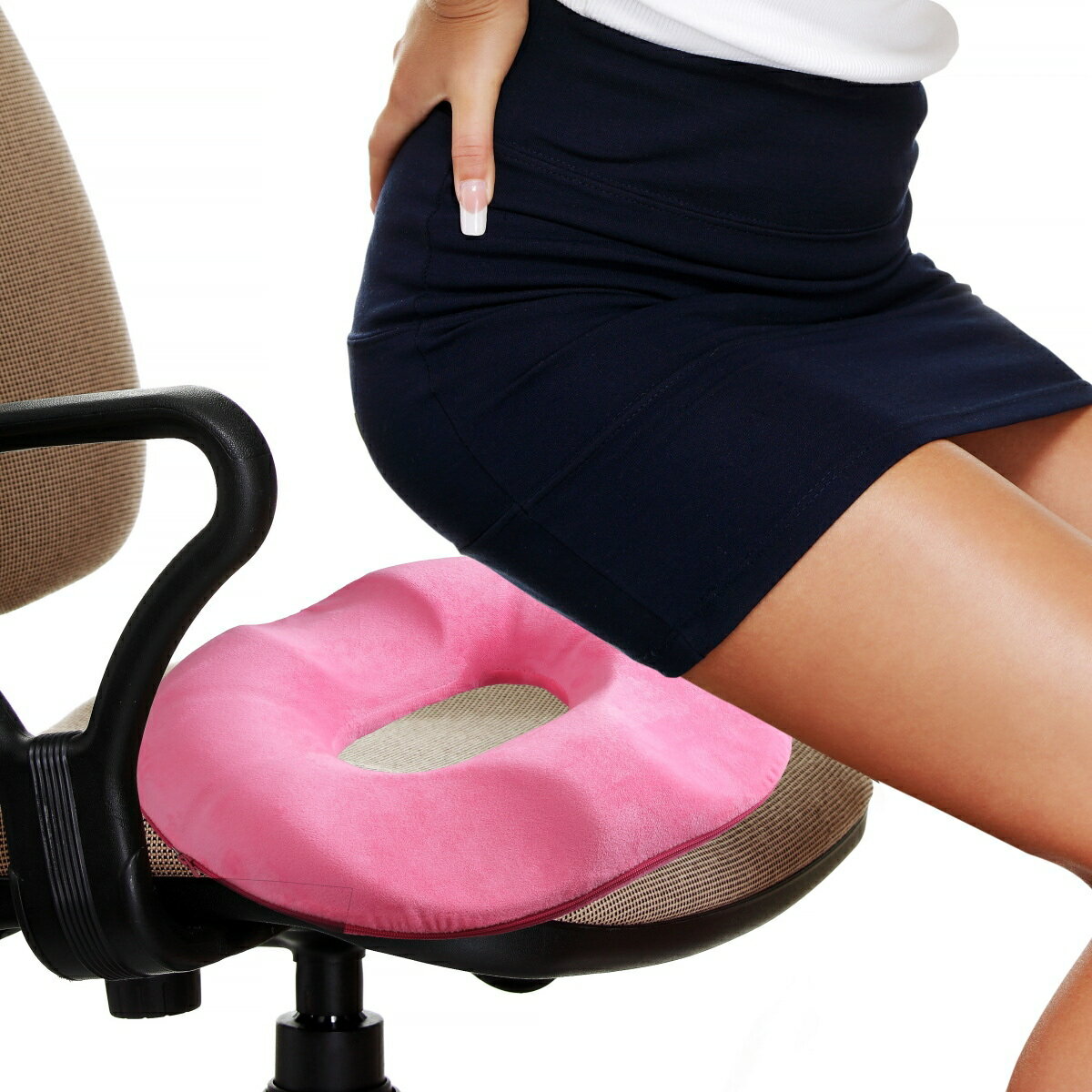 キヨラカ OS-K01P おしりクッション「痔いたい君」 女性用 どんな椅子にも使える [2]