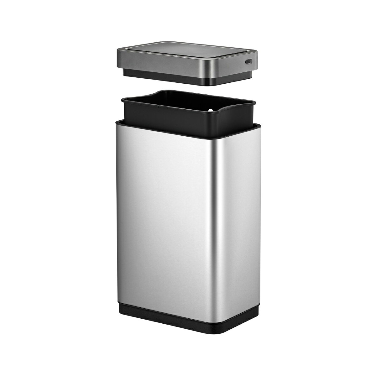 【あす楽】EKO ゴミ箱 自動開閉 ミラージュX シルバー 45L センサービン ふた付き USB充電式 スリム 静音 高精度センサー EK9260RMT-45L [2]
