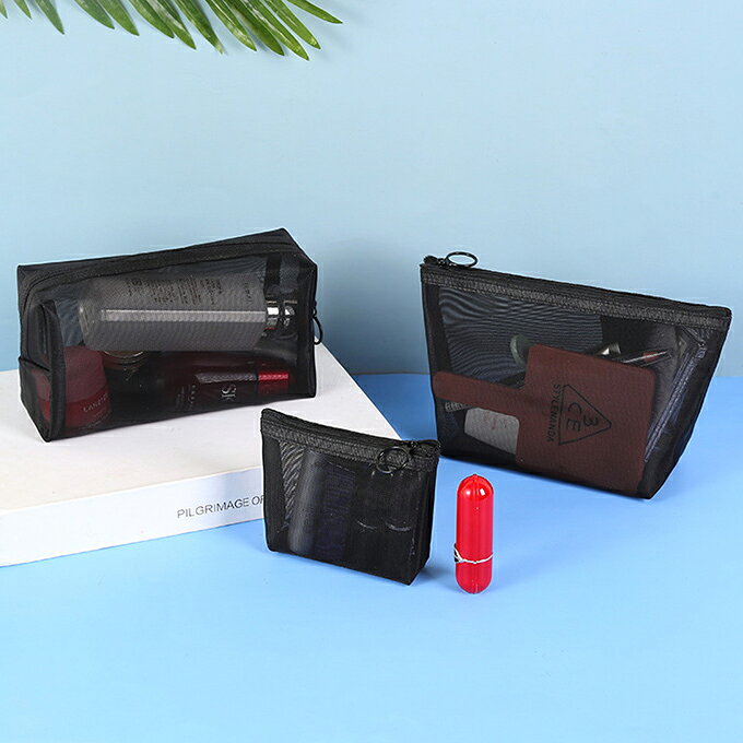 メッシュ バッグ メッシュポーチ 小物 バッグ ポーチ コスメバッグ バッグインバッグ ポーチ トラベル コード コスメ アクセサリー 文房具 出張 携帯 旅行 ジム ヨガ 洗面 メイクポーチ 収納ポーチ 便利 小物 sakura3939-10003077 sakuraファッション サンプル画像3