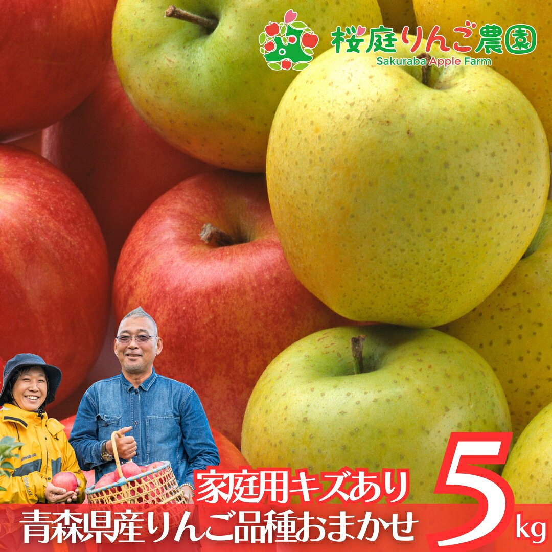 青森県産 品種おまかせ 家庭用キズあり5kg 青森りんご 訳あり 自宅用