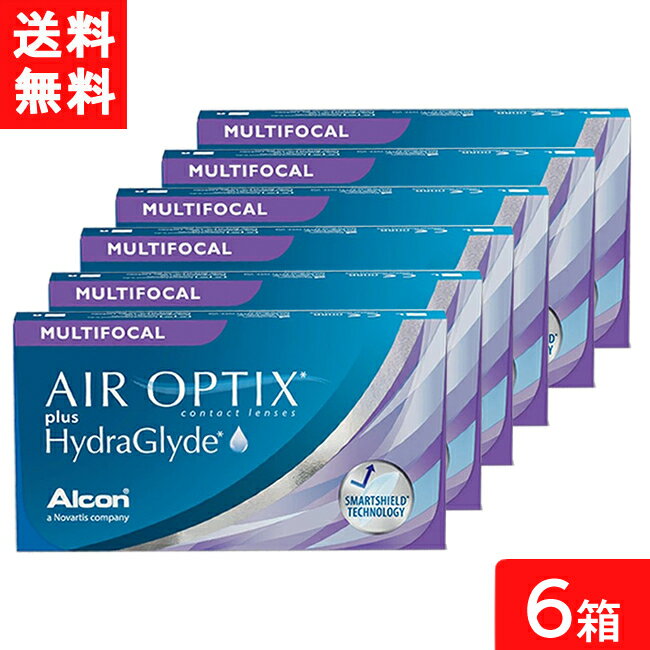 エアオプティクスプラス ハイドラグライド マルチフォーカル 6箱 2週間交換 遠近両...