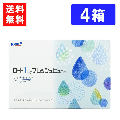 ロート ワンデーフレッシュビュー リッチモイスト（90枚入）×4箱 RHOTO 1DAY フレッシュビュー