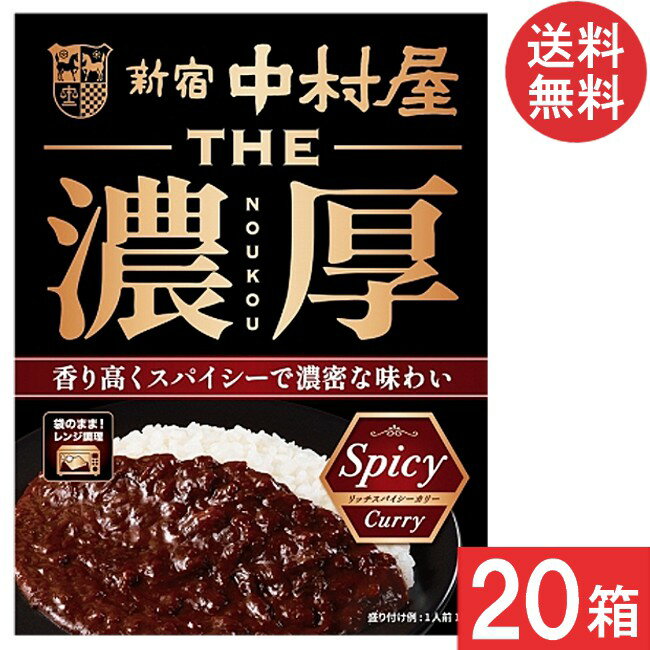 新宿中村屋 THE 濃厚 リッチスパイシーカリー 160g 20箱(5箱×4ケース)