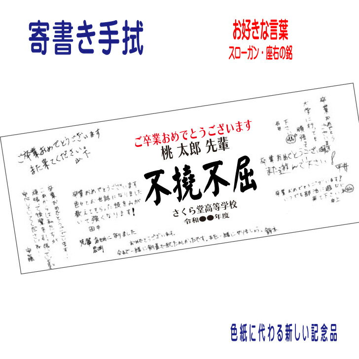 バレーボール 記念 色紙 【 寄書き手ぬぐい 贈る言葉 】 卒業 寄書き 名入れ 名前入 卒業記念 卒団 記念品 日本製 プレゼント 贈り物 ギフト 先生 先輩 学生 応援 壮行会 試合 お祝い 引越し お見舞い スローガン 座右の銘 エール メッセージ モットー 言葉 オーダー