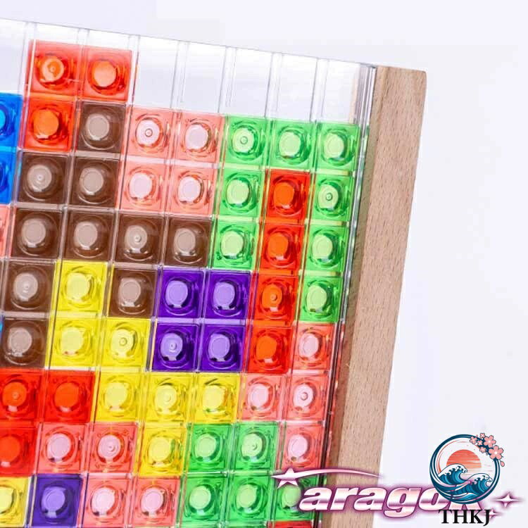 SAKURA Factoryの【全品5%ポイント】テトリス ABS 樹脂 カラフル 小学生 知育おもちゃ 大人 3D テトリス THKJ 4 歳 3 歳 知育パズル おもちゃ 子供 知育玩具 木製 知育 学習｜アングル2