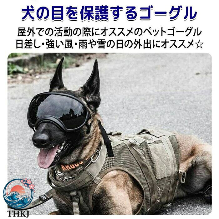 SAKURA Factoryの【全品5%ポイント】ペットゴーグル ゴーグル ペット 犬 猫 犬ゴーグル 日除け UV カット 紫外線 紫外線対策 犬用 犬用ゴーグル 目を保護 ドッグゴー｜アングル2