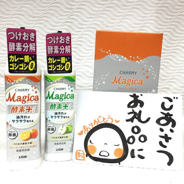 引越し 挨拶 粗品 ギフト ライオン チャーミー マジカ 2本入り 贈答内祝 節句 除菌 食器洗い洗剤 ショップレビュー4.8超で安心 2024 ご挨拶 引っ越し 町内会 お礼 御礼 結婚 出産内祝 快気祝い 新築 志 法事 記念品 粗品 誕生日 プレゼント ラッピング