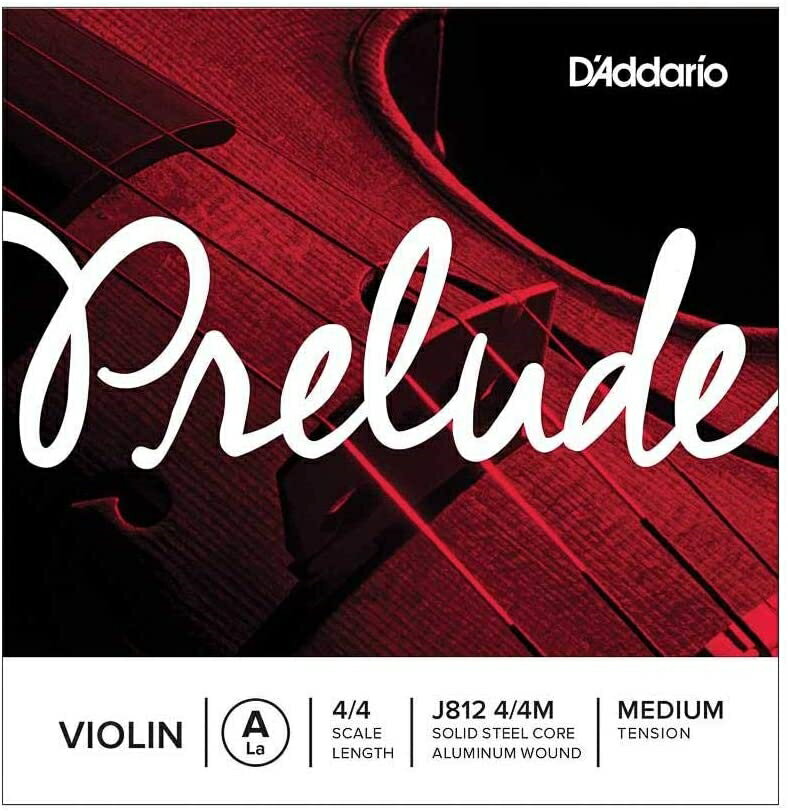 D'Addario バイオリン弦 J812 4/4M PRELUDE A線 バラ弦 4/4スケール ミディアムテンション ＊