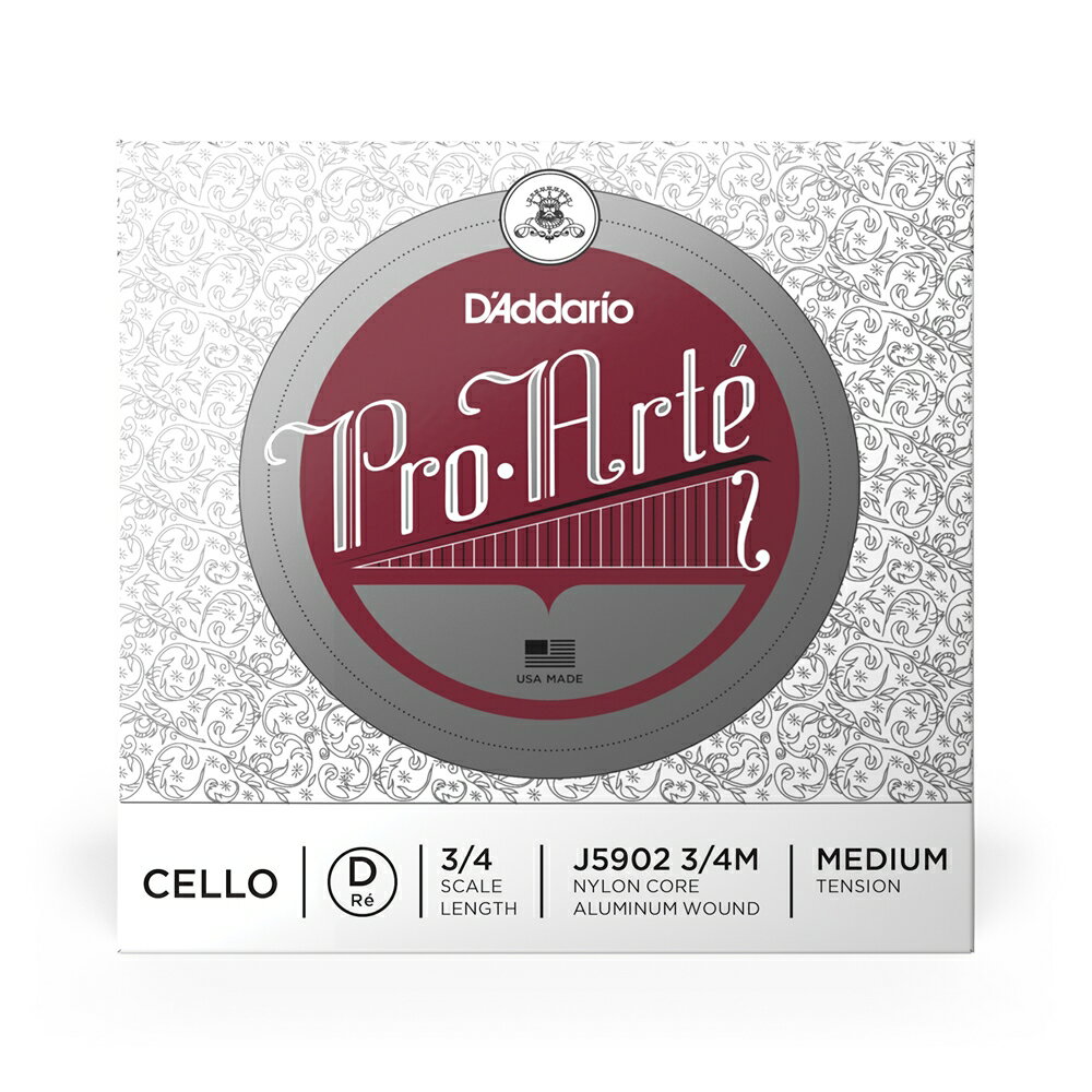 Pro・Arte Cello Strings Pro・Arte Cello Stringsはナイロン芯線の採用により温かみのある音が特徴。弦が馴染むのが早く中級者〜アマチュア・プレイヤーにお勧めのチェロ弦です。
