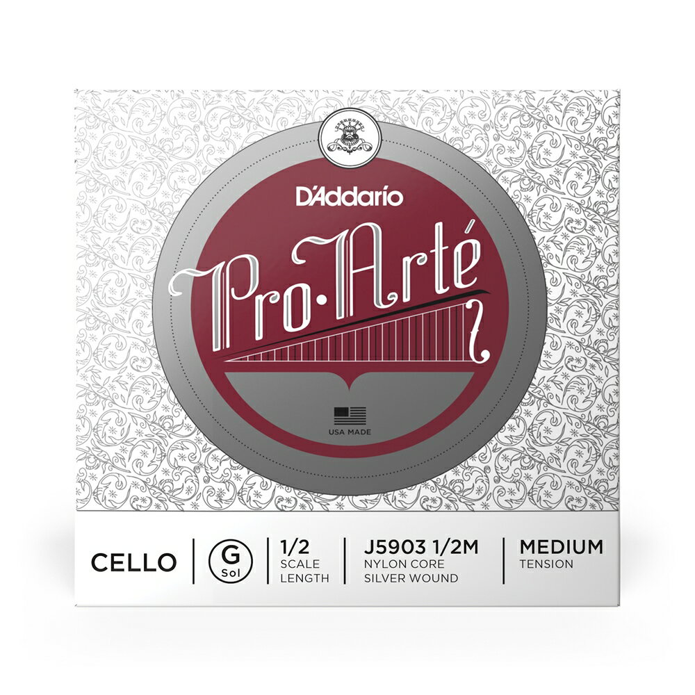 Pro・Arte Cello Strings Pro・Arte Cello Stringsはナイロン芯線の採用により温かみのある音が特徴。弦が馴染むのが早く中級者〜アマチュア・プレイヤーにお勧めのチェロ弦です。