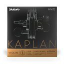 Kaplan amo Violin Strings Kaplan のヴァイオリン弦はKaplan AmoとKaplan vivoの趣向の違う2つから選択可能です。今までにない美しさと力強さを兼ね備えたプロフェッショナルモデルです。Kaplan Amoは安らぎと華やかさ・柔軟性を与えるブライトな音色が特徴。どちらのセットも幅広く色鮮やかな音の表現と素晴らしい弾き心地を持ち合わせています。