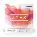 Zyex Violin Strings Zyexのヴァイオリン弦はこだわりのあるミュージシャンのためにデザインされました。パワフルなサウンドと素晴らしい弓へのレスポンスを得るためにZyexシンセティックコア材料で作られています。Zyexコアはそれぞれの弦のピッチの安定性とブレーク・イン・タイムの速さ、力強さに加えガット弦のようなお腹に響くサウンドを提供します。