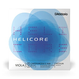 【5と0のつく日はエントリーでポイント4倍】D'Addario ヴィオラ弦 H413 MM HELICORE G線 バラ弦 ミディアムスケール ミディアムテンション [daddario ダダリオ ビオラ弦]【ゆうパケット対応】＊