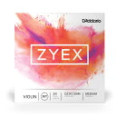 Zyex Violin Strings Zyexのヴァイオリン弦はこだわりのあるミュージシャンのためにデザインされました。パワフルなサウンドと素晴らしい弓へのレスポンスを得るためにZyexシンセティックコア材料で作られています。Zyexコアはそれぞれの弦のピッチの安定性とブレーク・イン・タイムの速さ、力強さに加えガット弦のようなお腹に響くサウンドを提供します。