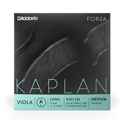 【5と0のつく日はエントリーでポイント4倍】D'Addario ヴィオラ弦 K411 LM KAPLAN FORZA A線 バラ弦 ロングスケール ミディアムテンション [daddario ダダリオ ビオラ弦]【ゆうパケット対応】＊