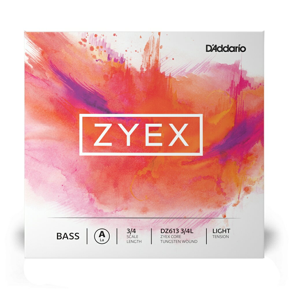 D'Addario ウッドベース弦 DZ613 3/4L ZYEX A線 バラ弦 3/4スケール ライトテンション [ daddario ダダリオ コントラバス弦 ] 【5と0のつく日はエントリー等でポイント4倍】【ゆうパケット対応】＊