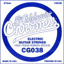 D'Addario エレキギター バラ弦 5本セット CG038 Chromes Flat Wound 【 daddario ダダリオ エレキ弦 cg-038 ...
