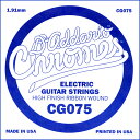 D'Addario エレキギター バラ弦 5本セット CG075 Chromes Flat Wound 【 daddario ダダリオ エレキ弦 cg-075 ...