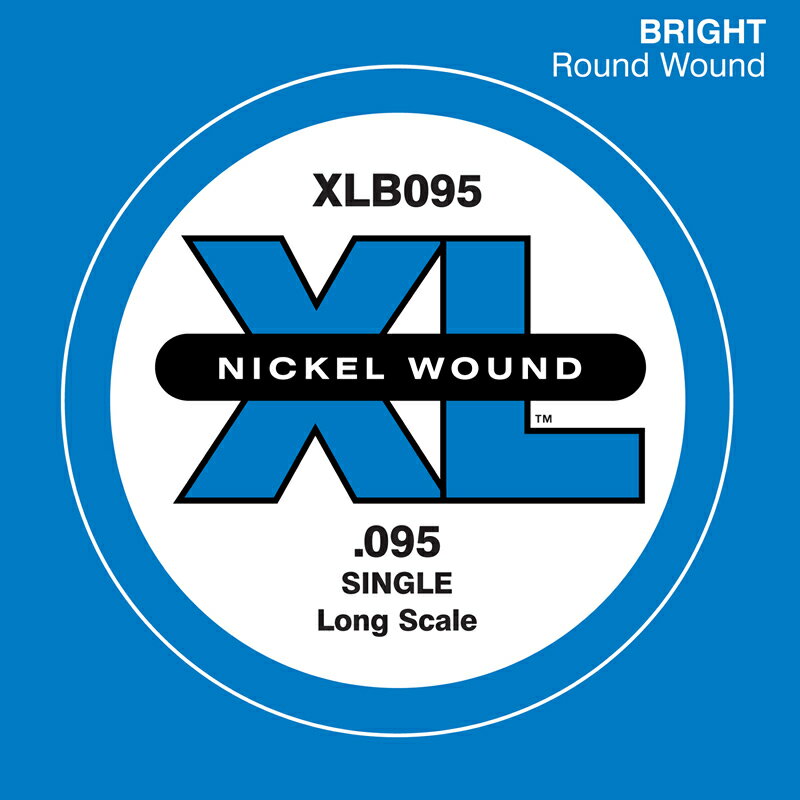 D'Addario ベース バラ弦 XLB095 Nickel Wound 【 daddario ダダリオ ベース弦 xlb095 】【5と0のつく日はエントリー等でポイント4倍】【ゆうパケット対応】＊
