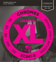 【5と0のつく日はエントリーでポイント4倍】D 039 Addario ダダリオ ベース弦 ECB81-5 (5弦用) XL Chromes Flat Wound daddario ecb-81-5 【ゆうパケット対応】＊