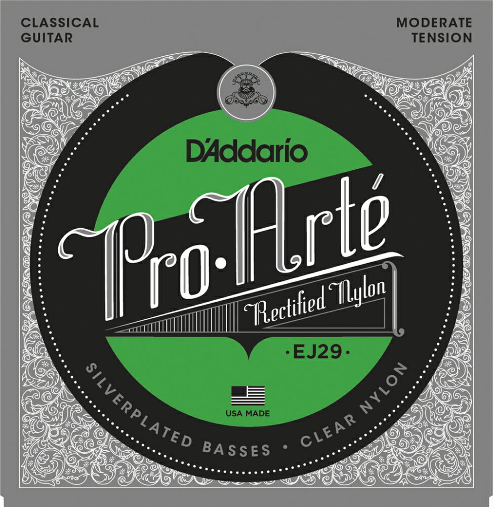 【5と0のつく日はエントリーでポイント4倍】D'Addario ダダリオ クラシックギター弦 EJ29 "D'Addario Classics" [daddario EJ-29]【ゆうパケット対応】＊