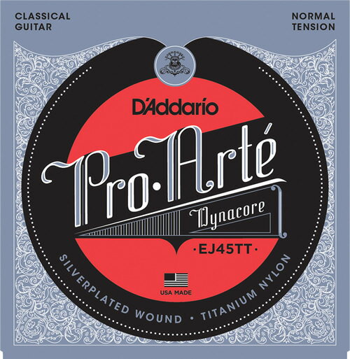 【5と0のつく日はエントリーでポイント4倍】D'Addario ダダリオ クラシックギター弦 EJ45TT 