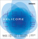 Helicore Orchestral Bass strings はアルコ奏法向けのプロフェッショナル用コントラバス弦です。スチール線を縒り合せたマルチストランデッド・スチールコアを採用し、安定したピッチで均一なトーンバランスを持つ、上級者にお勧めの弦となっています。またピッツィカートで弾く際も、美しいハーモニー、音色を損なうことはありません。 ・G弦（バラ弦） ・1/10 scale (710mm) ・Medium tension