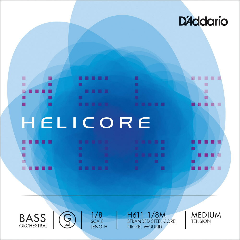 y50̂̓Gg[Ń|Cg4{zD'Addario Ebhx[X H611 1/8M Helicore Orchestral Bass Strings / G-MED (o/~fBA)y__I daddario RgoXzy䂤pPbgΉz