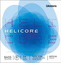 【5と0のつく日はエントリーでポイント4倍】D'Addario ウッドベース弦 H616 3/4M Helicore Orchestral Bass Strings / Low B-MED (バラ弦/ミディアム)【ダダリオ daddario コントラバス】【ゆうパケット対応】＊