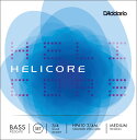 【5と0のつく日はエントリーでポイント4倍】D 039 Addario ウッドベース弦 HP610 3/4M Helicore Pizzicato Bass Strings / SET-MED (セット弦/ミディアム)【ダダリオ daddario コントラバス】＊