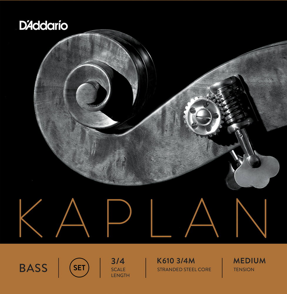 50ΤĤϥȥ꡼ǥݥ4ܡD'Addario åɥ١ K610 3/4M Kaplan Double Bass Strings / SET-MED (åȸ/ߥǥ)ڥꥪ daddario ȥХۡ