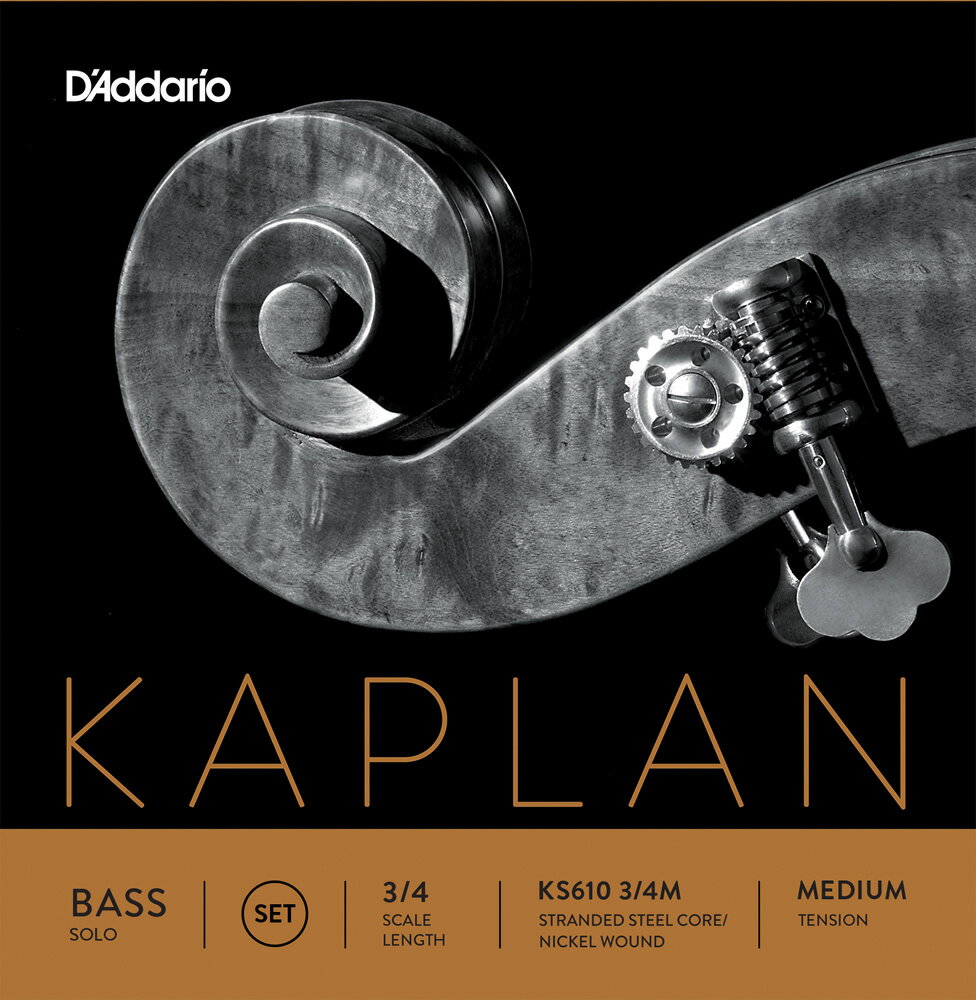 50ΤĤϥȥ꡼ǥݥ4ܡD'Addario åɥ١ KS610 3/4M Kaplan Solo Bass Strings / SET-MED (åȸ/ߥǥ)ڥꥪ daddario ȥХۡ