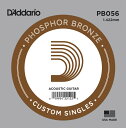 【5と0のつく日はエントリーでポイント4倍】D 039 Addario アコースティックギター バラ弦 5本セット PB056 Phosphor Bronze【daddario ダダリオ アコギ弦 pb-056】【ゆうパケット対応】＊