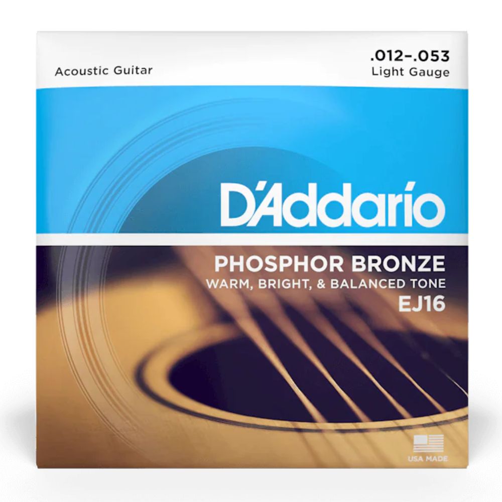 D 039 Addario ダダリオ アコースティックギター弦 EJ16 Phosphor Bronze Round Wound 【 daddario EJ16-3D EJ16-10P アコギ弦 EJ-16 】【5と0のつく日はエントリー等でポイント4倍】【ゆうパケット対応(10セット以外)】＊