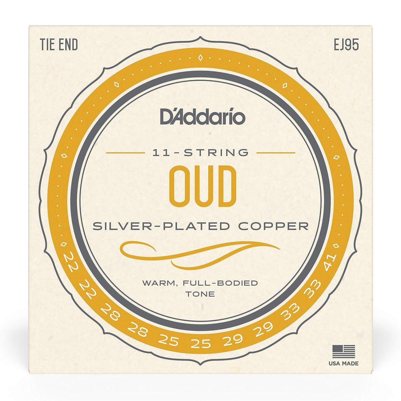 D'Addario ウード弦 EJ95 EJ95 Oud/11-String Setウード専用に設計された弦Made in the U.S.A.