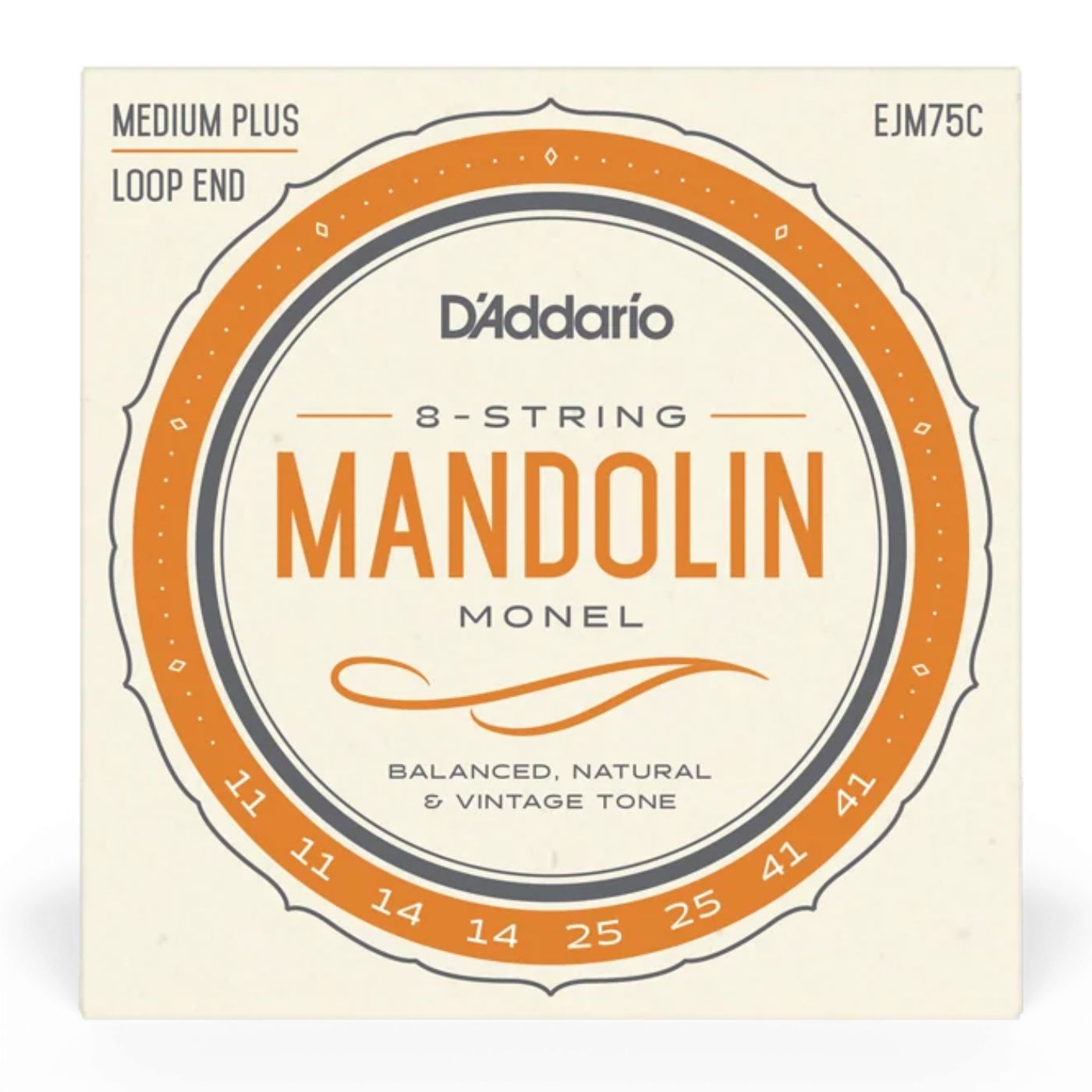 D'Addario ダダリオ マンドリン弦 モネル巻弦 Medium Plus .011-.041 EJM75C [ daddario ダダリオ ] 【5と0のつく日はエントリー等でポイント4倍】【ゆうパケット対応】＊